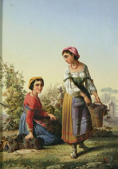 unknow artist Italian Vintage oil painting image